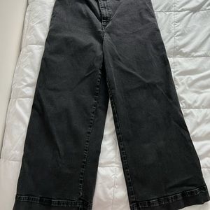 Black wide leg pant